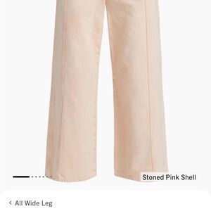 Veronica Beard Stoned Pink Shell High Rise Jeans